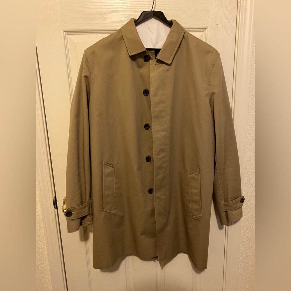 Banana Republic Mac Jacket Rain Coat Tan